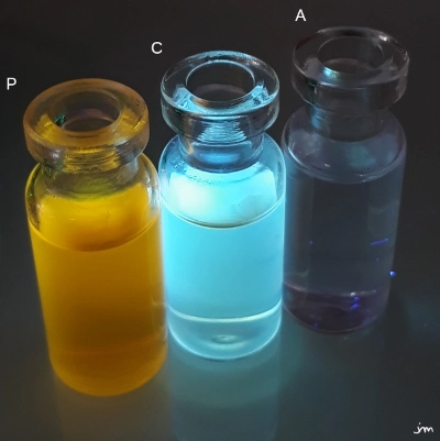 fluorescence UV pariétine carotène
